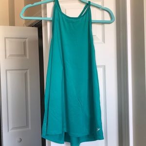 High neck athletic tank top